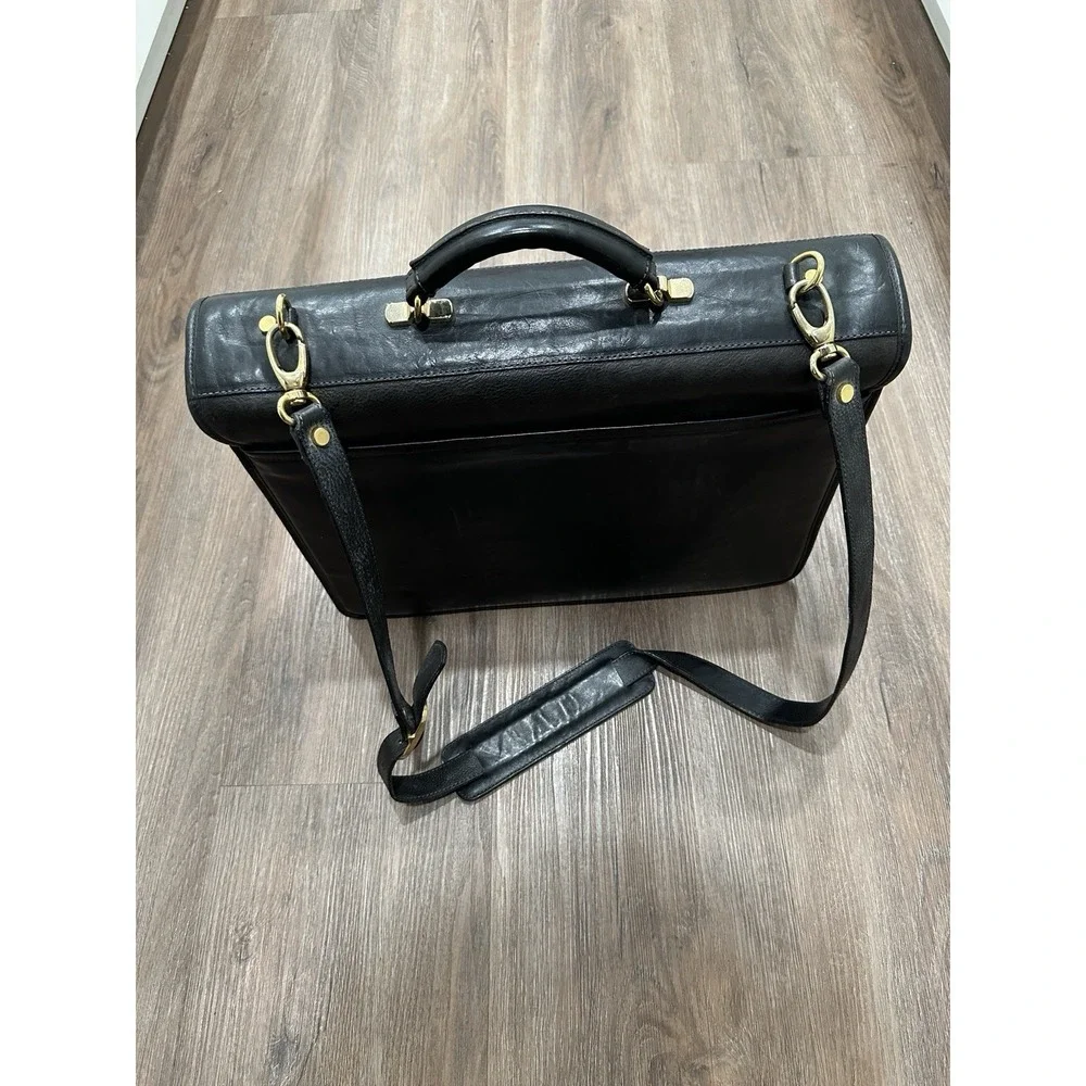 Bosca Flapover Briefcase Black‎